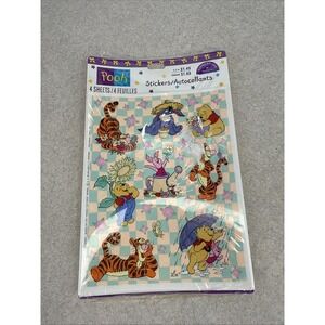 New Package Vintage Winnie the‎ Pooh Expressions Stickers 4 Sheets